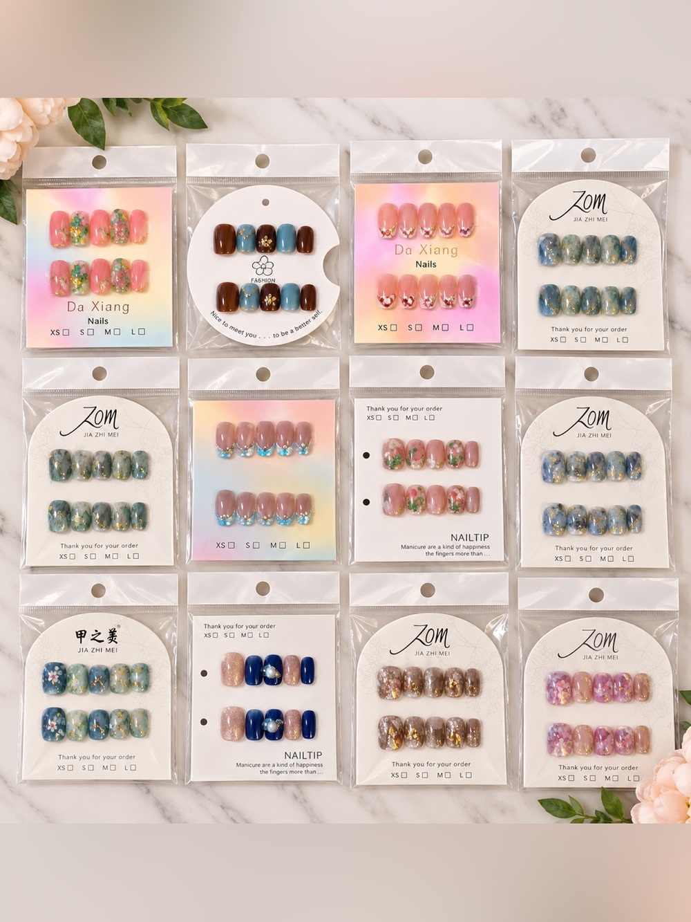 Press on nails bundle - medium